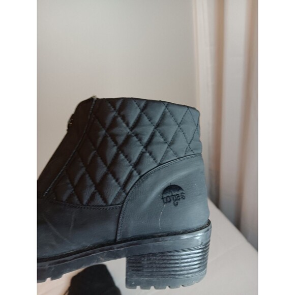 Totes Womens Waterproof Winter Snow Ankle Boots Black Sz 8 M - Picture 7 of 8